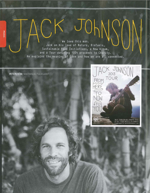 Jack Johnson Sustainable Food + BioFuels