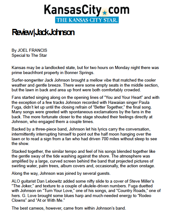 Review | Jack Johnson