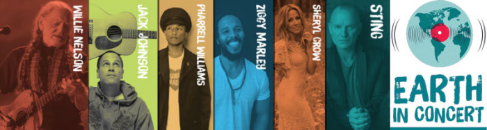 Earth in Concert to feature work of Sheryl Crow, Jack Johnson, Pharrell & more