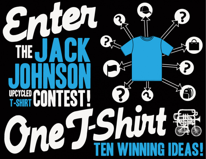 Enter the Jack Johnson Upcycled T-shirt Contest!